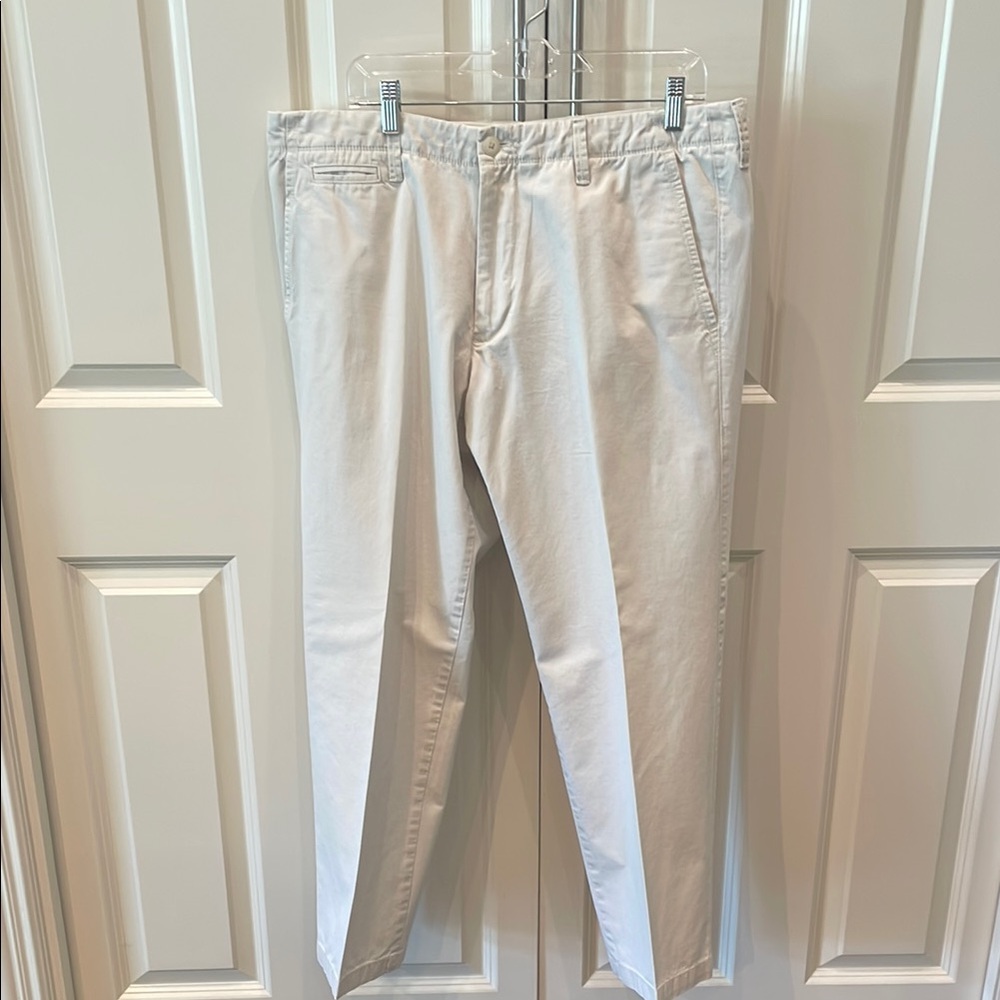 Gap Men's Straight Leg Slub Twill 100% Cotton Chino Light Tan 36 x 30